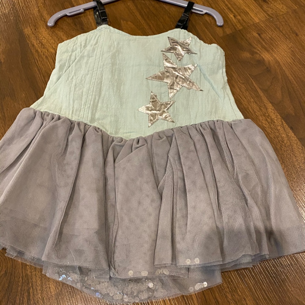 Girl top tulle glitter